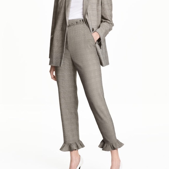 high waisted trousers h&m